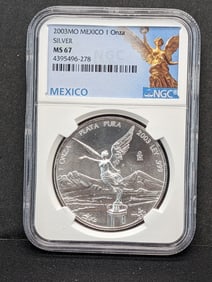 2003 1oz Libertad NGC MS67