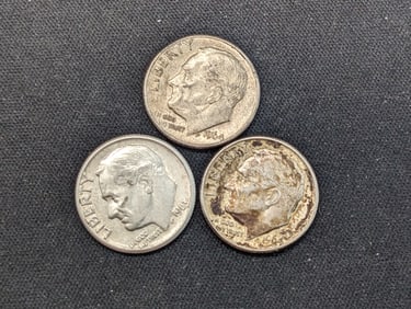 1963 D (BU) 64 P & D Roosevelt Dimes