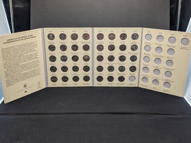 Littleton- America's National Park Commem. Quarters Album- Missing 17 Coins- 39 Coins Total