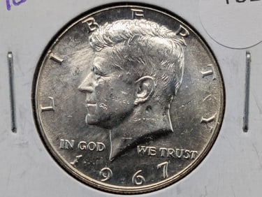 1967-P UNC 40% Silver Kennedy Half Dollar