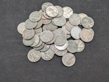 Roll 1943 S Steel Wheat Cents