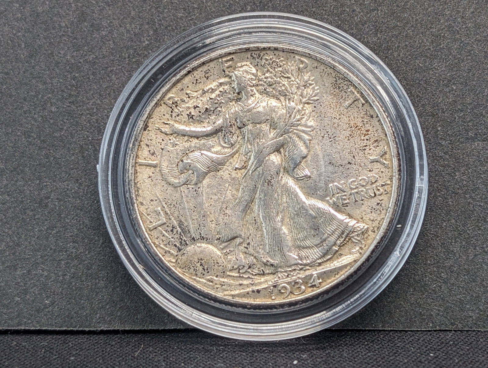 1934 Walking Liberty Half AU+: 1934 Walking Liberty Half AU+