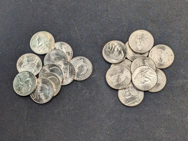 (10) 2004-P Louisiana Purchase + (10) 2004-D Keel Boat Nickels Uncirculated From Canvas Mint Bag