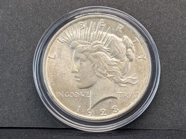 1923 Peace Dollar AU