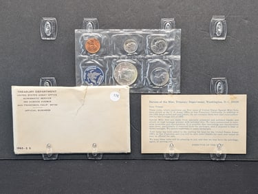1965 U.S. Special Mint Set- Contains 1965 40% Silver Kennedy Half Dollar