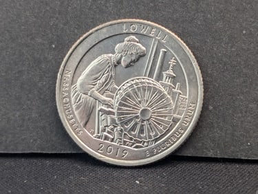 2019 W Quarter. Lowell Mass. Scarce.