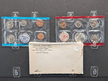 1968-P+D U.S. Mint Uncirculated Set- Contains 1968-D 40% Silver Kennedy Half Dollar