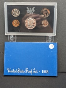 1968-S U.S. Mint Proof Set- Contains 1968-S 40% Silver Kennedy Half Dollar
