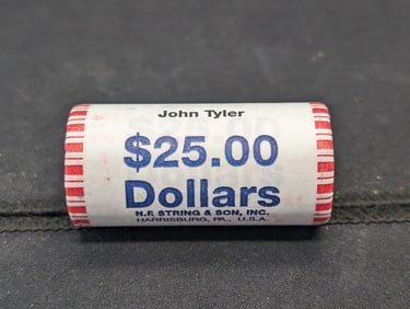 Roll of (25) 2009 BU John Tyler Presidential Dollars