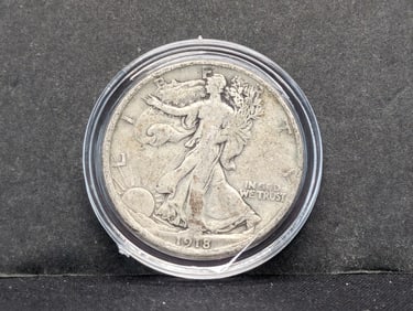 1918-D Walking Liberty Half Better Grade/Date