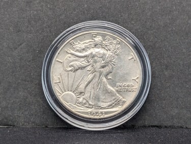 1941 Walking Liberty Half Dollar XF+