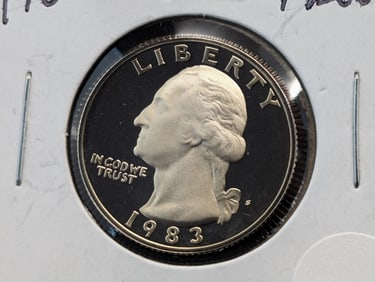 1983-S Proof Clad Washington Quarter