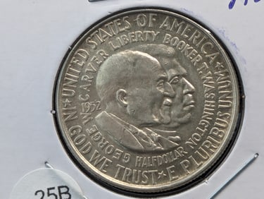 1952 AU Washington/Carver Commemorative Half Dollar
