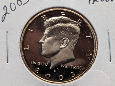 2003-S Proof Clad Kennedy Half Dollar