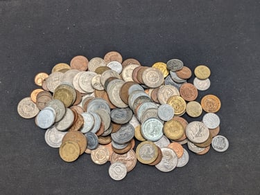 1.3+ lbs. Mixed Countries Foreign Coins