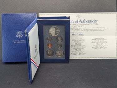 1993-S U.S. Mint Prestige Proof Set- Contains 1993-S James Madison Silver Dollar