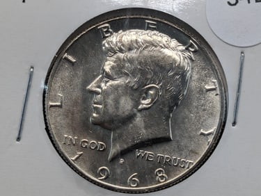 1968-D BU 40% Silver Kennedy Half Dollar