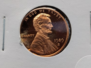 1989-S Proof Lincoln Memorial Cent