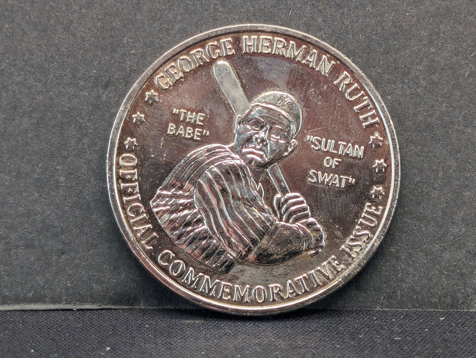Babe Ruth National Historic Mint Double Eagle Commemorative Silver Medal (1 of 3)