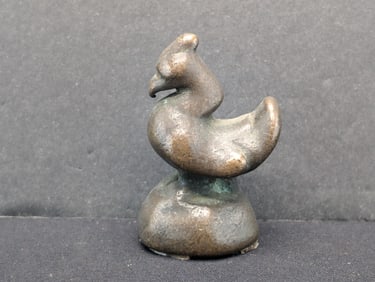 Ancient Siam/Burma Opium and Money Royal Animal Weight. Probable 1800 vintage. Bronze Mandarin Duck