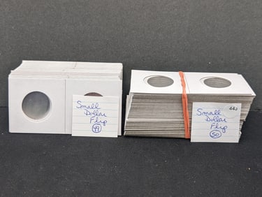 (99) Small Dollar Sized Coin Flips