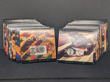COMPLETE Set of (50) P&D UNC State Quarters- 100 Total Coins