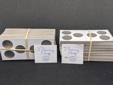 (100) Half Dollar Sized Coin Flips