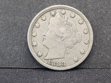 1883 No Cents (VF) Per Photo grade Liberty Nickel