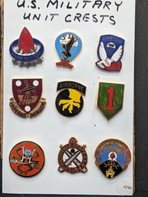 (9) Assorted Military Pins