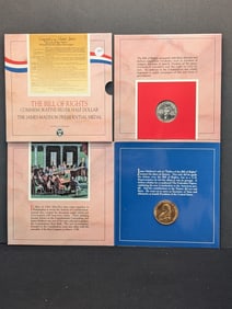 1993 Bill of Rights Set. Has the 93 W silver half and a James Madison Presidential Medal. GEM in