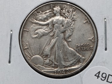 1942 Walking Liberty Half Dollar- VF
