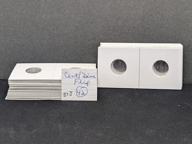 42- Cent/Dime Size 2x2 Coin Flips