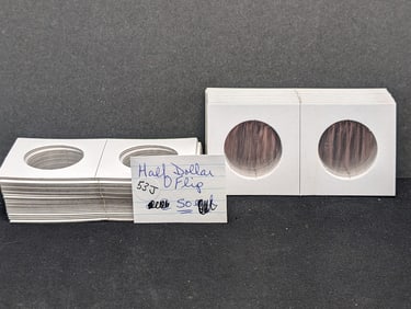 50 Half Dollar Size 2x2 Coin Flips