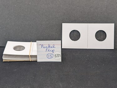 15 Nickel Size 2x2 Coin Flips