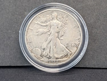 1918-S Walking Liberty Half XF/Better Date