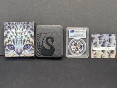 2016-P Perth Mint PCGS PR69DCAM Snow Leopard Cubs 1/2oz ONLY 5000 MINTED