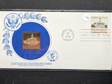 1979 14K Gold Architecture First Day Cover