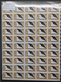 Mint Sheet of U.S. Stamps- Original Gum, Never Hinged