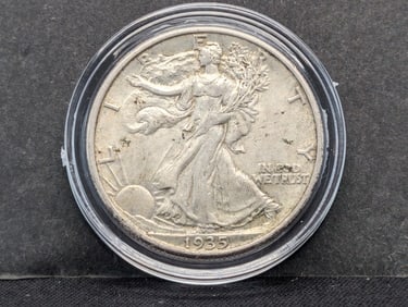 1935 Walking Liberty Half AU