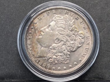 1896 Morgan Dollar Uncirculated/Toning