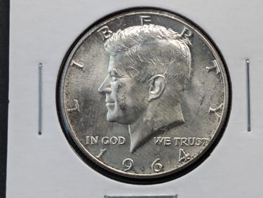 1964 Kennedy Half Dollar Brilliant Uncirculated