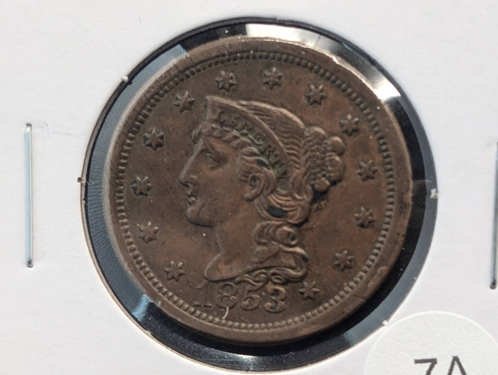 1853 Large Cent. Auction
