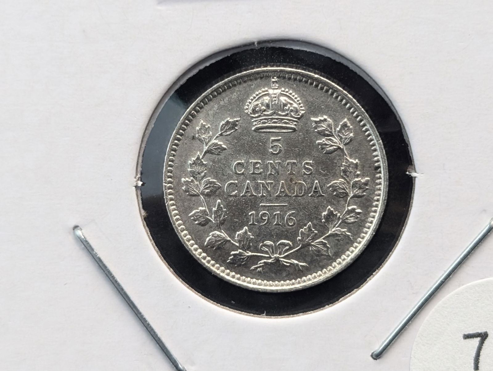 1916 Canada 5 Cents. (1 of 3)