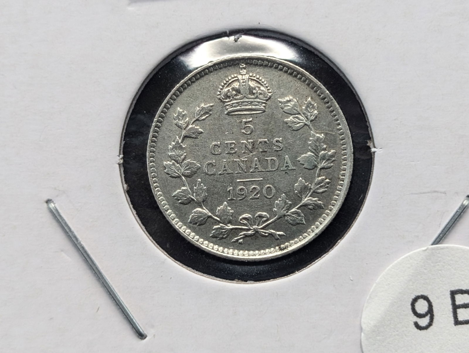 1920 Canada 5 Cents. (1 of 3)