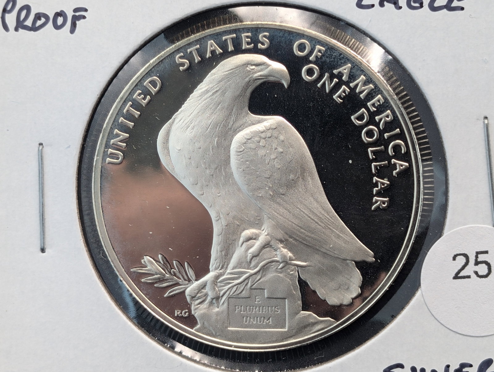 1984-S Proof Bald Eagle Silver Dollar.: 1984-S Proof Bald Eagle Silver Dollar.