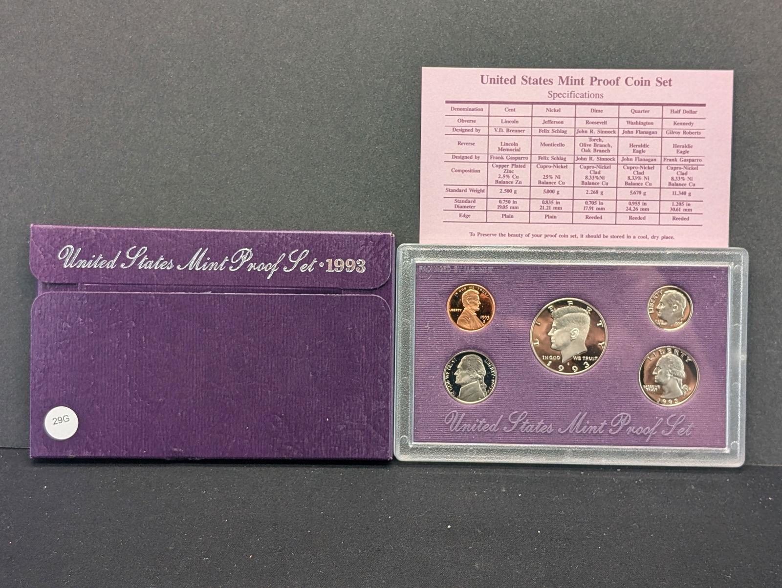 1993-S US Mint Proof Set. OGP (1 of 4)