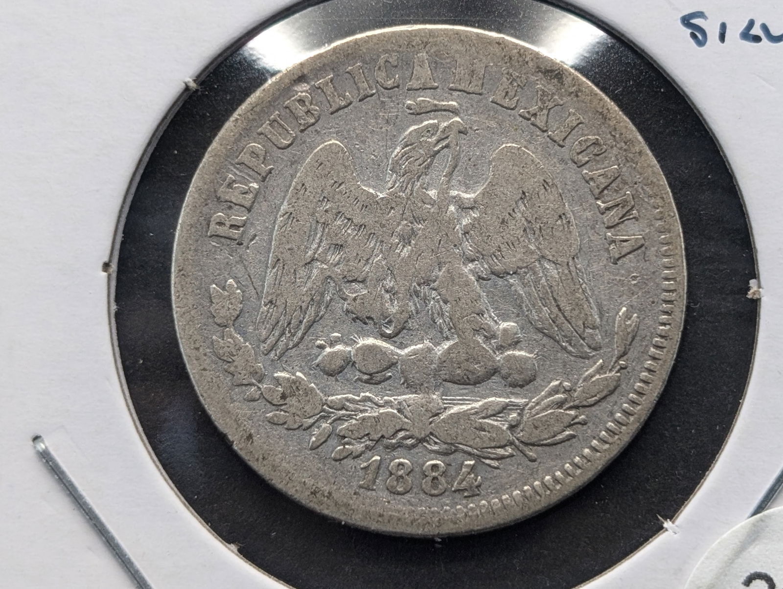 1884 Mexico Silver 25 Centavos. (1 of 3)