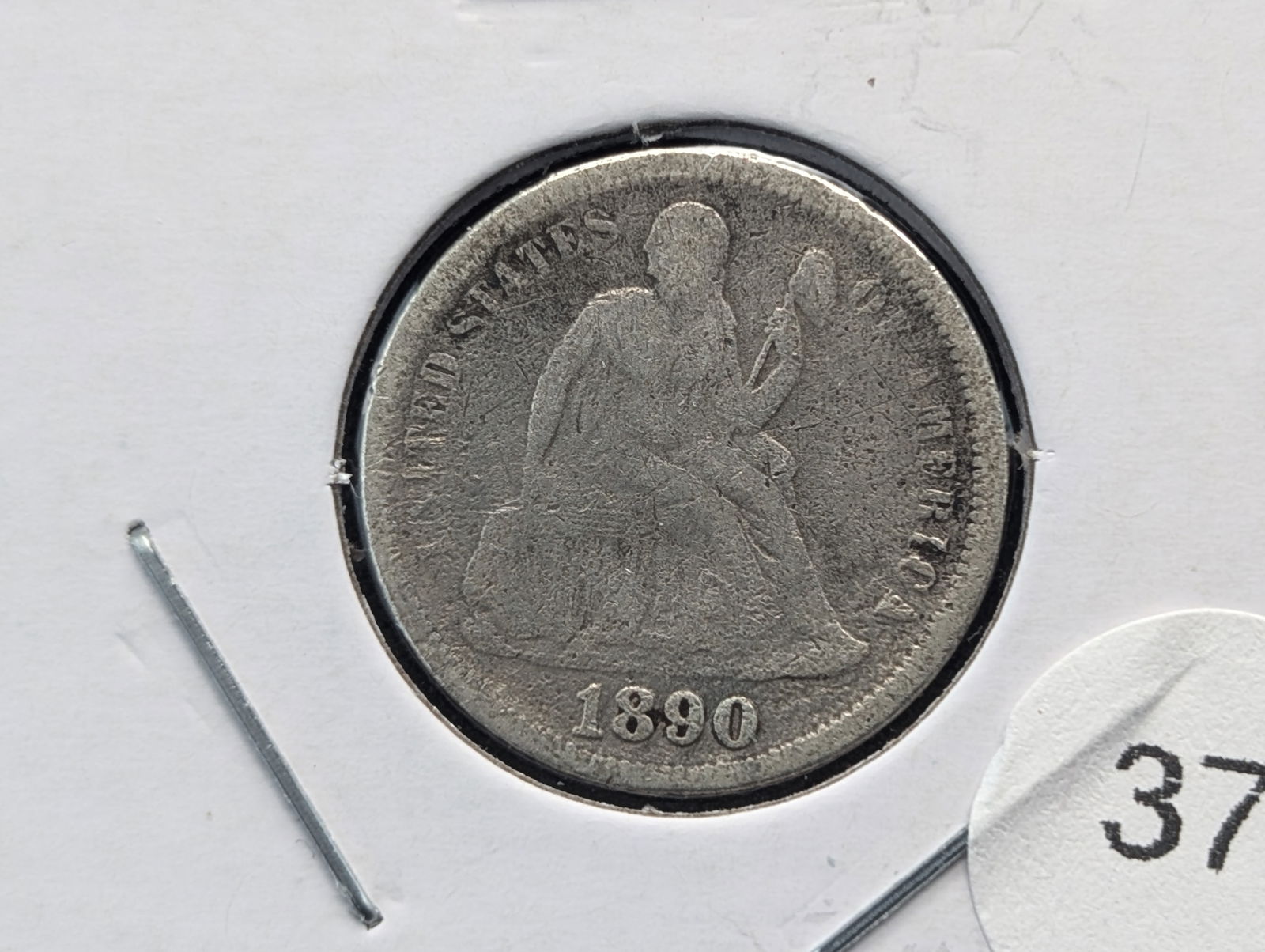 1890 Seated Dime. (1 of 3)