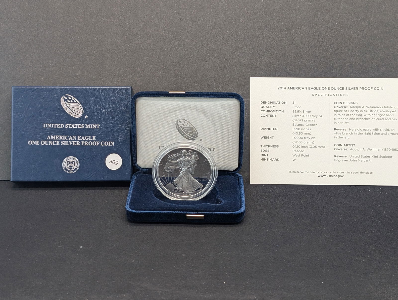 2014-W Proof American Silver Eagle (1 of 4)