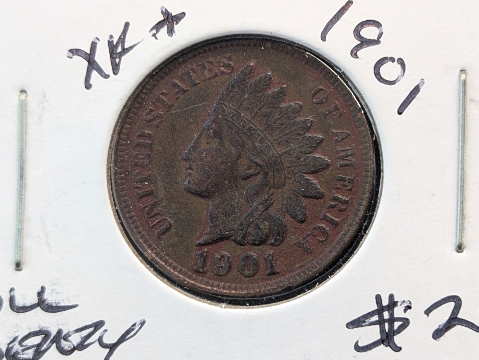 1901 Indian Head Penny - Full Liberty - Four Diamonds - Great Details (1 of 3)